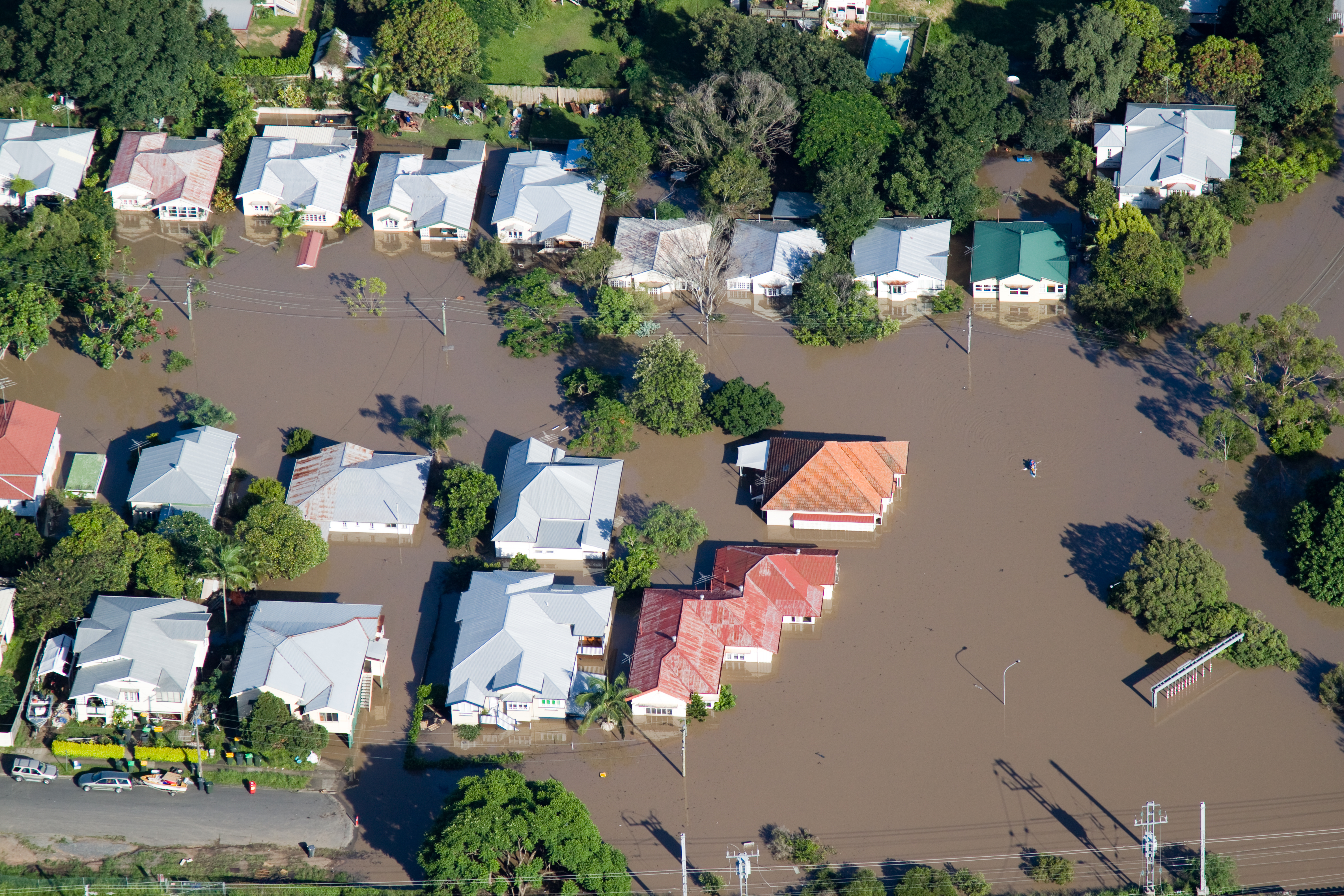 Flooded homes 